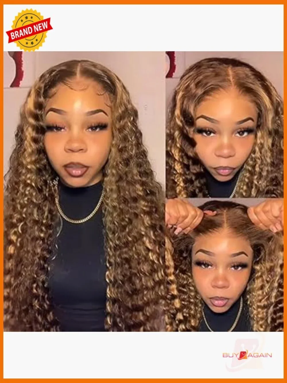 Glueless Wear and Go Deep Wave Lace Front Wig 18 inch HD Lace Pre Plucked